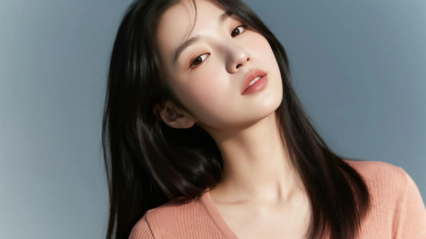AI柔和浅调光影清新治愈温柔闲适女生柔和画面,高清壁纸