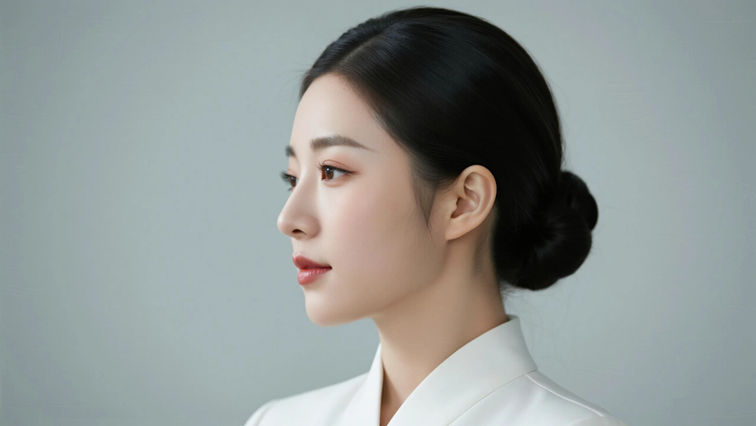 AI极简纯净温柔空乘女生无水印电脑壁纸