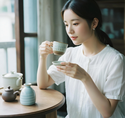 陶瓷质感AI美图 | 清新治愈AI人像高清壁纸