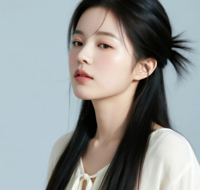 AI清新治愈电脑桌面壁纸 | 米白雪纺开衫柔和恬淡女生8K超高清无水印套图