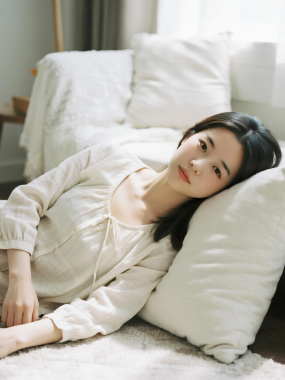 棉麻温柔AI壁纸 | 清新治愈质感美图人像