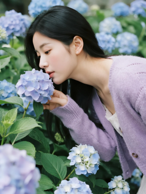 浅蓝舒适AI壁纸 | 清新治愈优雅AI美图