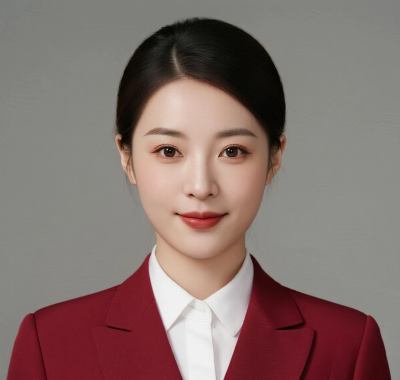 AI空乘气质电脑壁纸 | 酒红礼仪服优雅大气高清套图