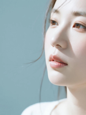 AI女神精品套图 | 雾霾蓝少女简约温婉高清套图