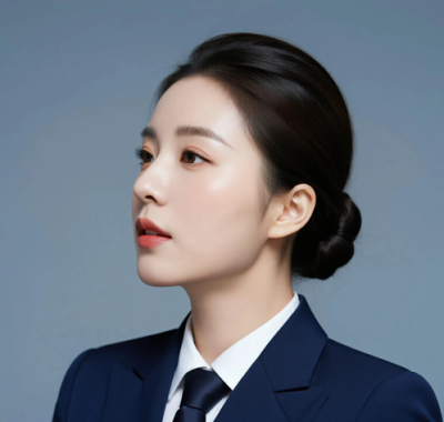 AI空乘气质电脑桌面壁纸 | 深蓝空乘制服典雅端庄女生8K超高清无水印套图