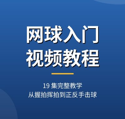网球入门视频教程【19集】从握拍挥拍到正反手击球完整教学 （新手教程） + 夸克网盘下载