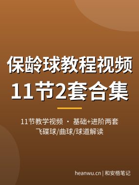 保龄球教程视频【11节2套】飞碟球曲球到球道解读 0基础实操 夸克网盘下载