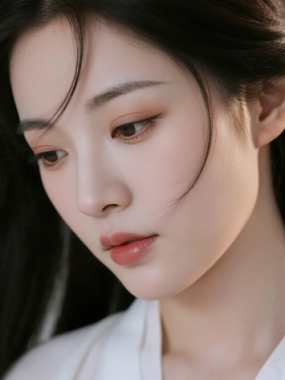 AI中式复古电脑壁纸 | 墨色雅致少女中式素雅高清套图