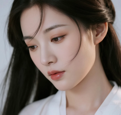 AI中式复古电脑壁纸 | 墨色雅致少女中式素雅高清套图