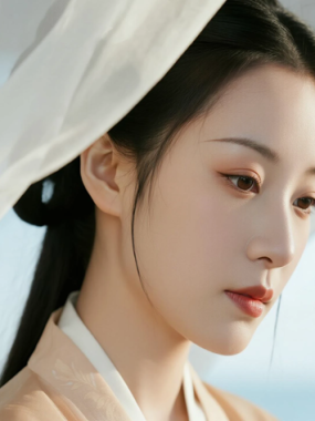 AI中式复古电脑壁纸 | 亭台古风少女中式恬静8K超高清无水印套图