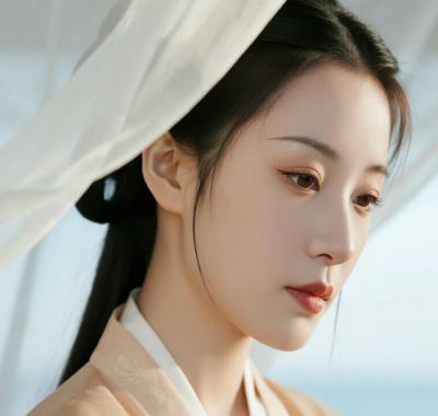 AI中式复古电脑壁纸 | 亭台古风少女中式恬静8K超高清无水印套图