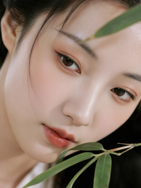 AI中式复古电脑壁纸 | 竹韵古风少女中式温婉8K超高清无水印套图