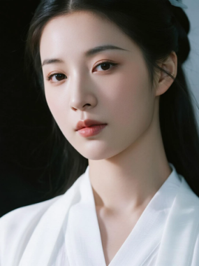 AI中式复古电脑壁纸 | 月白国风少女中式雅致8K超高清无水印套图