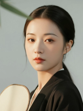 AI中式复古电脑壁纸 | 朝晖古风少女古典恬静8K超高清无水印套图