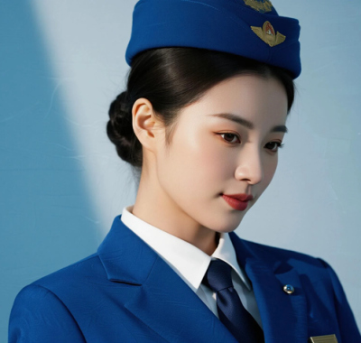 AI空乘气质电脑桌面壁纸 | 端庄优雅空乘丽人8K超高清无水印套图