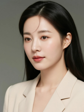 AI清新治愈电脑桌面壁纸 | 杏咖西装简约大方女生8K超高清无水印套图