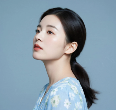 AI清新治愈电脑桌面壁纸 | 浅蓝碎花套装柔和治愈女生8K超高清无水印套图
