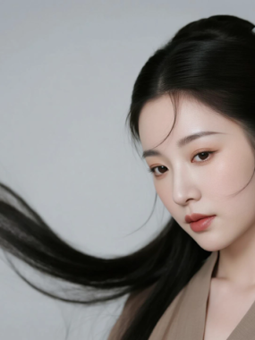 AI中式复古电脑桌面壁纸 | 杏咖穿搭简约端庄女生8K超高清无水印套图