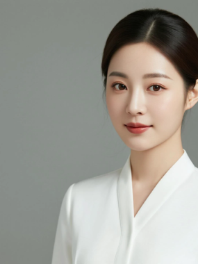 AI空乘气质电脑桌面壁纸 | 纯白制服温柔干练女生8K超高清无水印套图