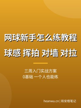 网球新手怎么练教程：球感到挥拍，三周入门实战方案（0基础实操）