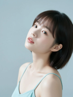 AI清新治愈电脑桌面壁纸 | 淡青服饰素雅脱俗8K超高清无水印套图