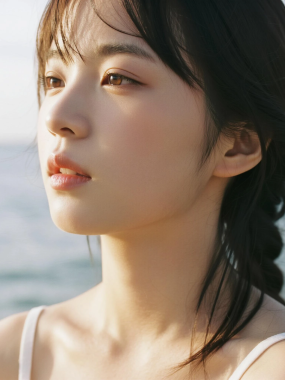 AI人像女生高清图集 | 海边微风唯美套图