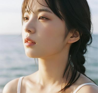 AI人像女生高清图集 | 海边微风唯美套图