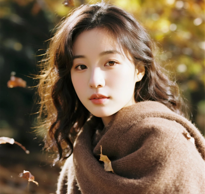 AI人像女生高清图集 | 秋日暖调唯美套图
