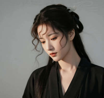 AI中式复古电脑桌面壁纸 | 玄黑服饰飒爽古风8K超高清无水印套图