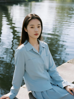 湖边光影AI美图 | 清新治愈湖边风景图集